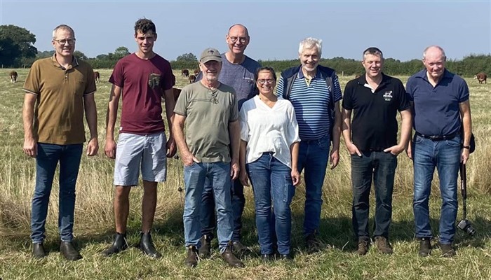 Besøg hos Pulham Herefords. Med på billedet er Philip Vincent