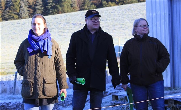 Rosenkær Polled Hereford havde søndag den 7. januar 2018 besøg fra Finland af Liris Herlin, Paavo og Kirsi Kuuluvainen fra Thorsvik Hereford